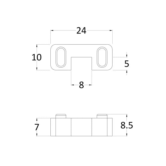 Arley Pro  Wetroom Screen Horseshoe Support