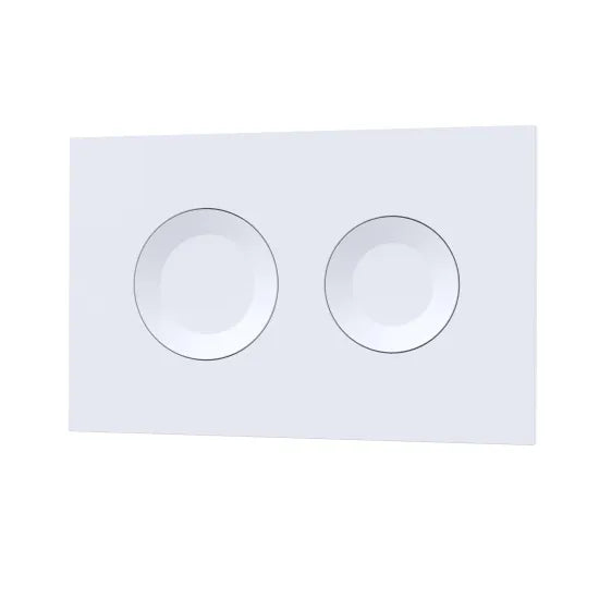 Arley Pro Round White Dual Flush Push Button