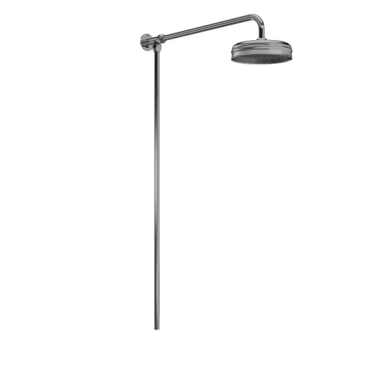 Old London Brushed Pewter Rigid Riser Shower Kit