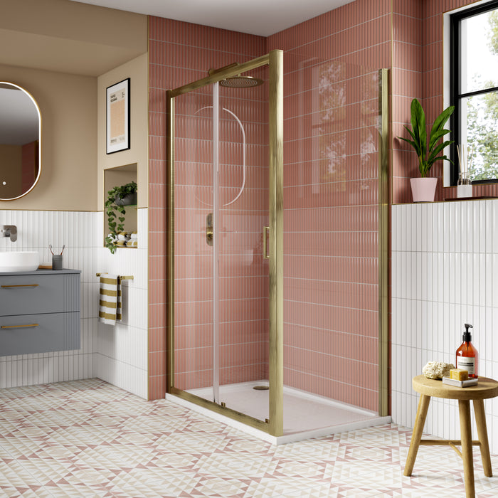 800mm Side Panel - Brushed Brass