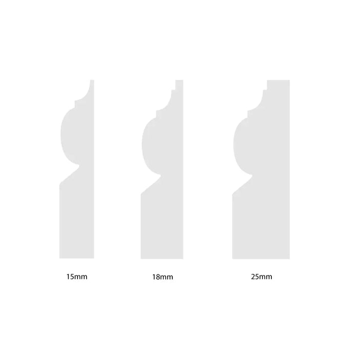 Unprimed Torus II MDF Architrave