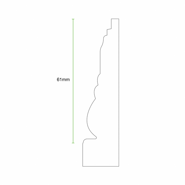 Unprimed Antique MDF Architrave