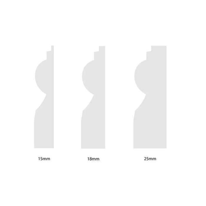 Primed Torus I MDF Architrave