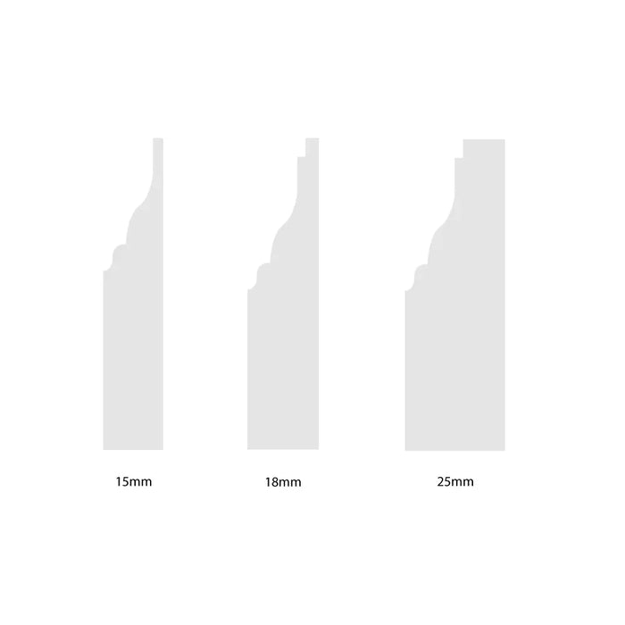 Primed Lambs Tongue II MDF Architrave