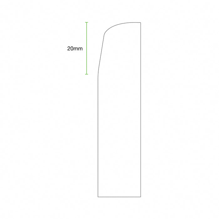 Primed Chamfered Bullnose I MDF Architrave