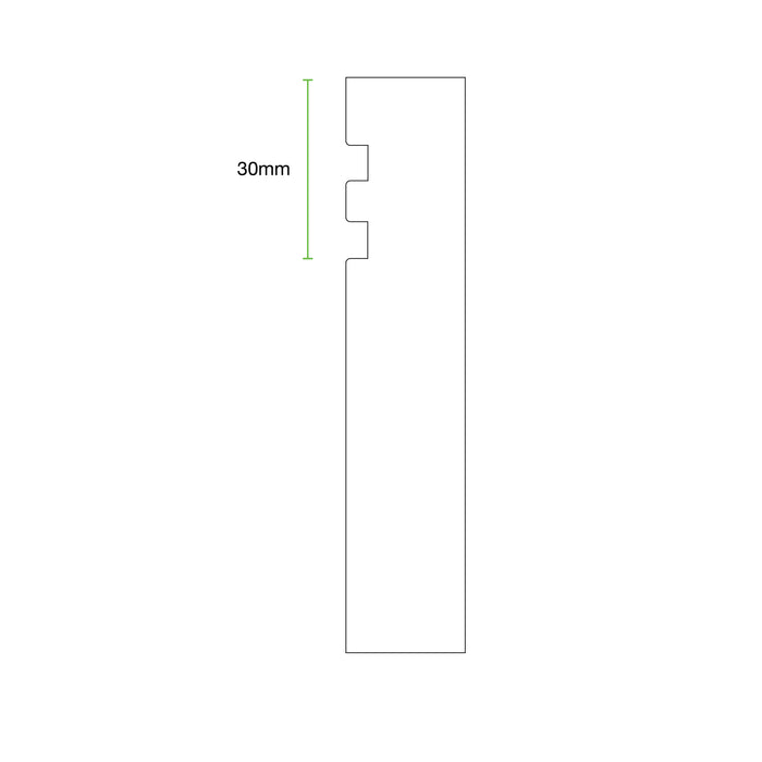 Primed Groove II MDF Architrave