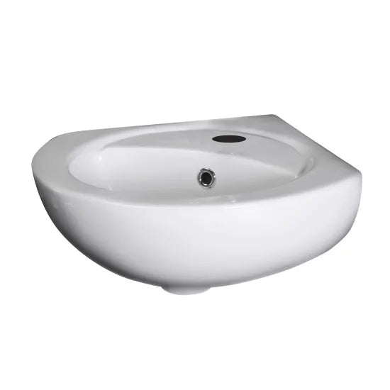 Arley Pro BIAB Original 450mm 1 Tap Hole Wall Hung Ceramic Corner Basin