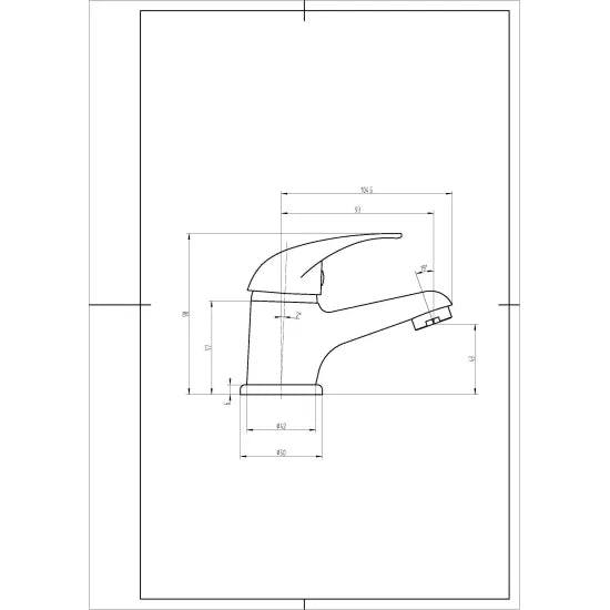 Arley Pro Croft Mono Basin Mixer With Push Button Waste