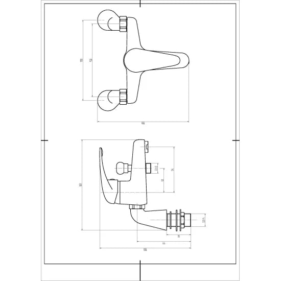 Arley Pro Croft Single Lever Bath Shower Mixer