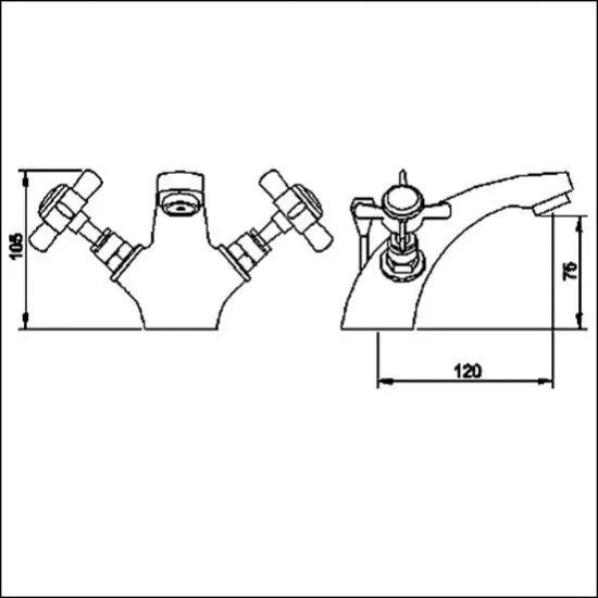 Arley Pro Laithwaite Traditional Basin Mixer