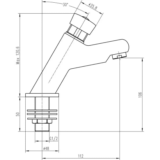 Arley Pro Non Concussive Basin Taps