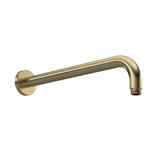 Brushed Brass Wall-Mounted Shower Arm
