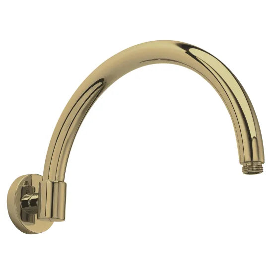 Brushed Brass Wall Mounted Shower Arm