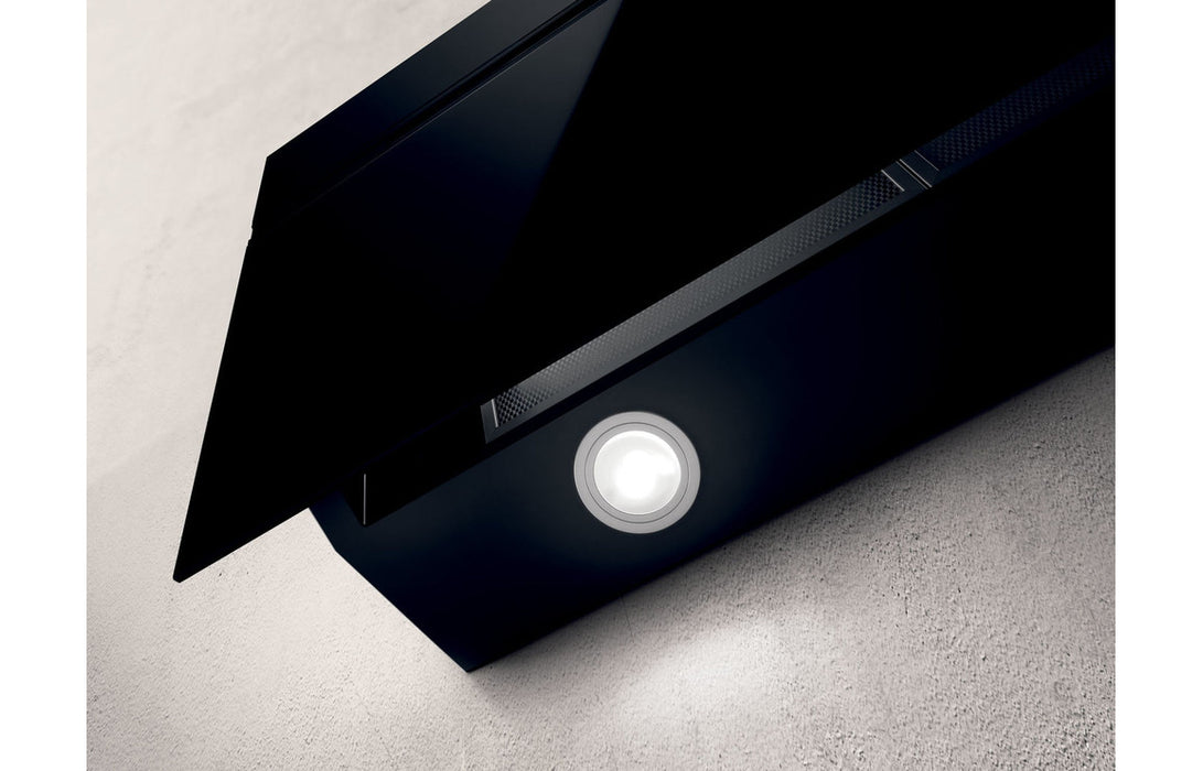 Elica Ascent 80cm Chimney Hood - White Glass