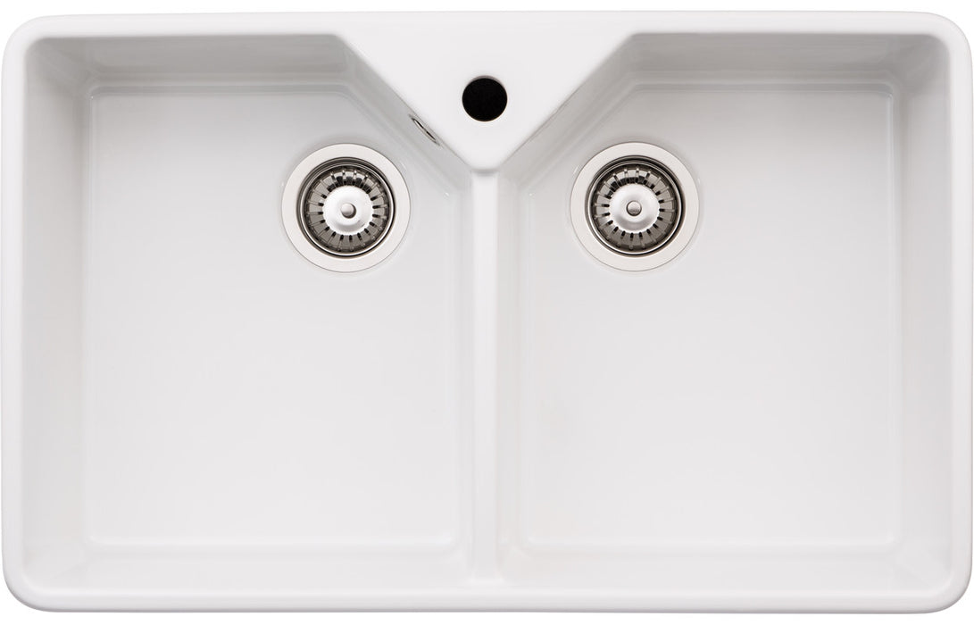 Abode Provincial Large 2B Undermount Sink - White
