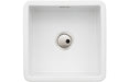 Abode Sandon 1B Ceramic Undermount/Inset Sink - White