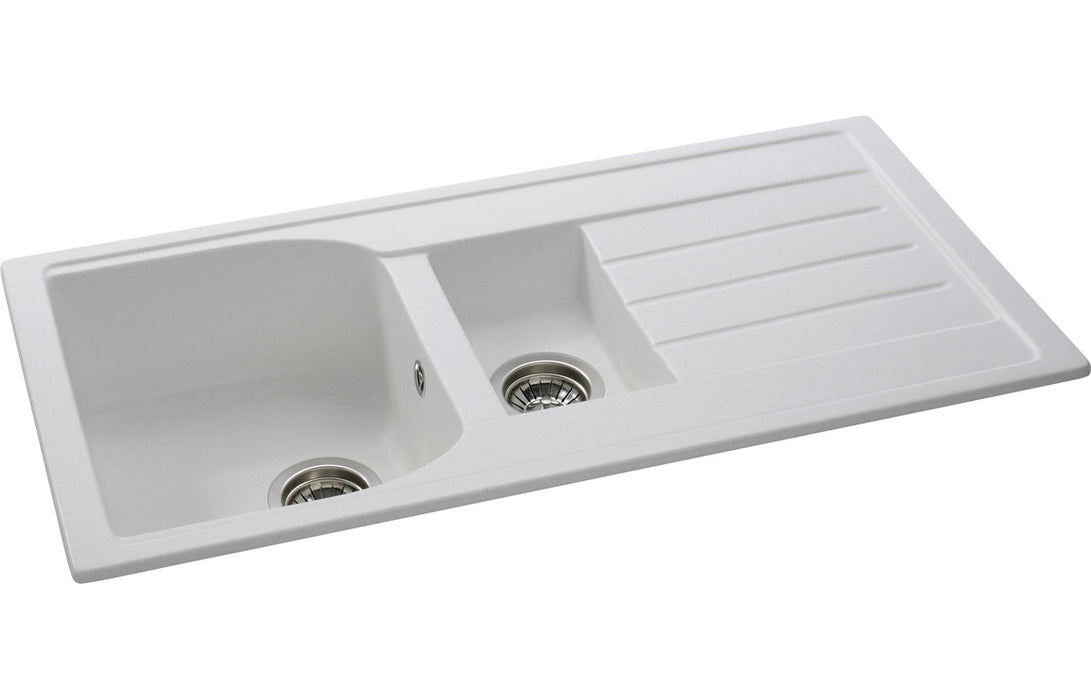 Abode Oriel 1.5B & Drainer Granite Inset Sink