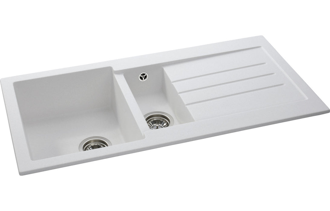 Abode Xcite 1.5B & Drainer Granite Inset Sink