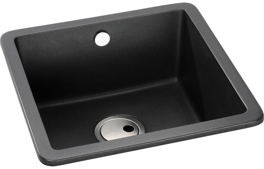 Abode Matrix Sq GR15 1B Granite Inset/Undermount Sink