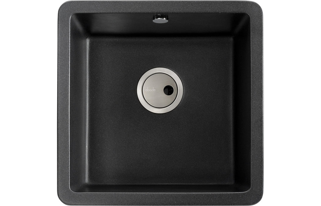 Abode Matrix Sq GR15 1B Granite Inset/Undermount Sink