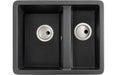 Abode Matrix Sq GR15 1.5B Granite Inset/Undermount Sink
