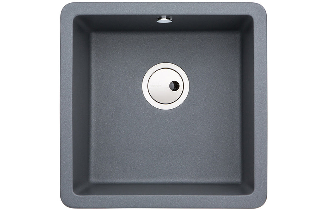 Abode Matrix Sq GR15 1B Granite Inset/Undermount Sink