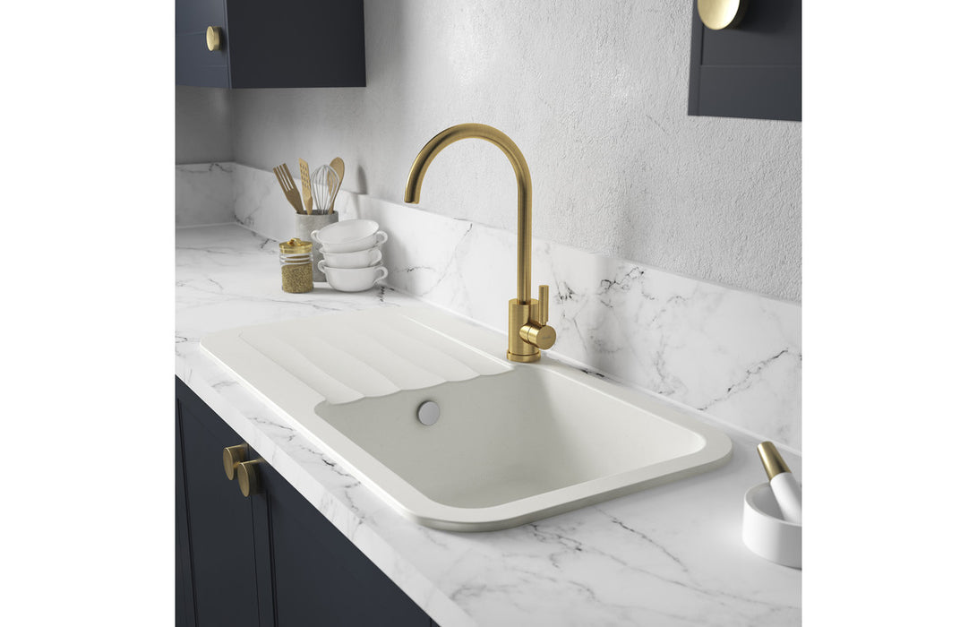 Abode Dune 1B & Drainer Granite Inset Sink