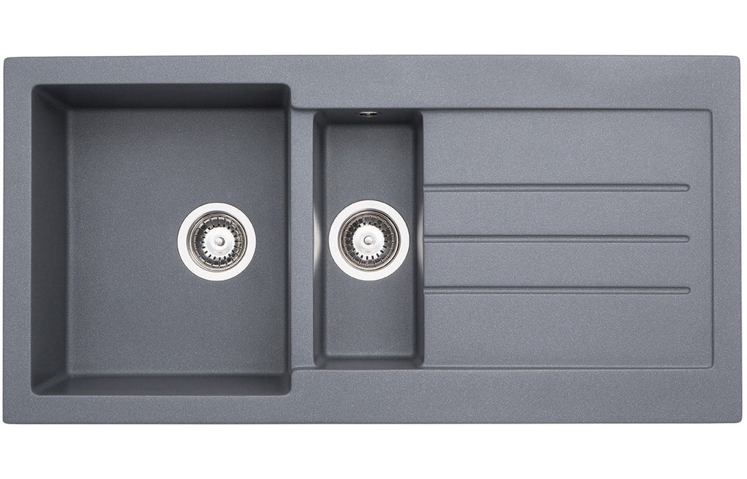 Abode Xcite 1.5B & Drainer Granite Inset Sink