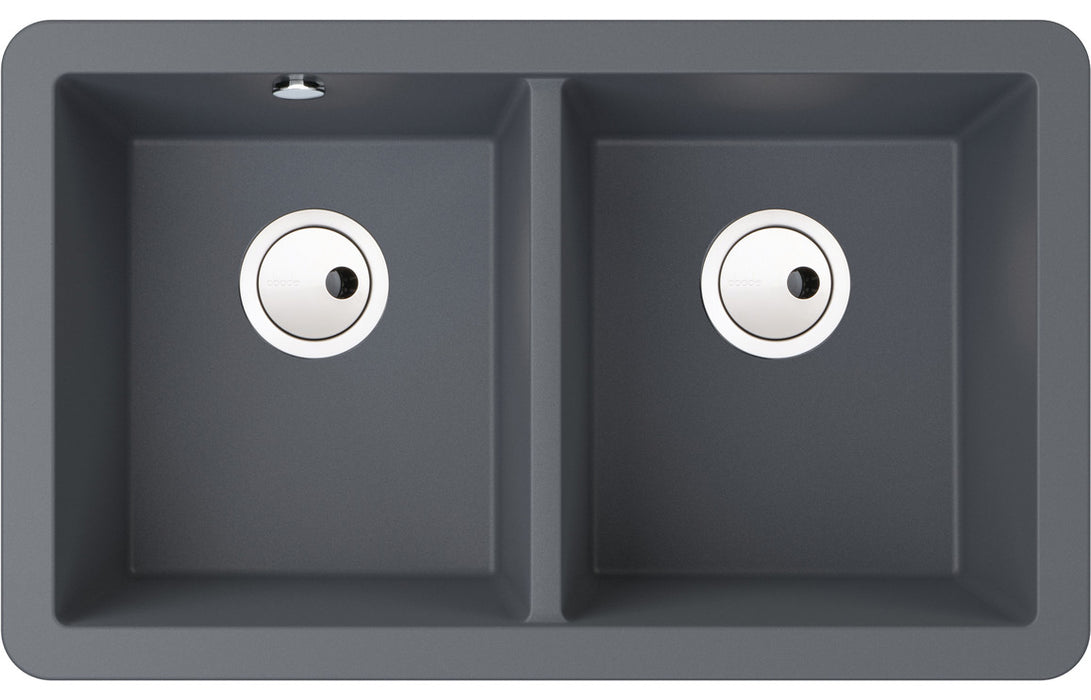 Abode Matrix Sq GR15 2B Granite Undermount Sink