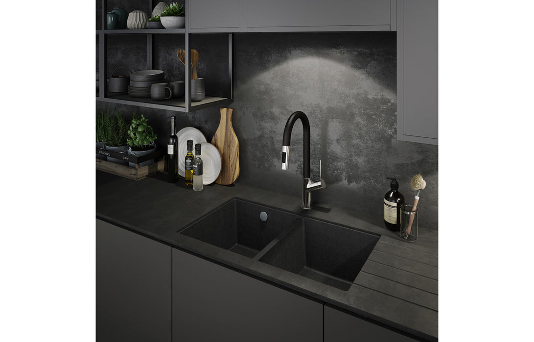 Abode Matrix Sq GR15 2B Granite Undermount Sink