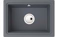Abode Denton Compact 1B Undermount Sink - Grey Metallic
