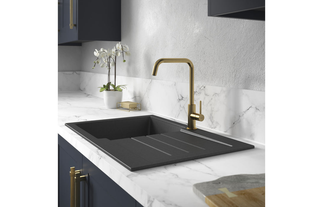 Abode Xcite 1B & Drainer Granite Inset Sink