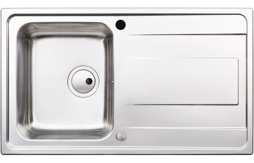 Abode Ixis Compact 1B & Drainer Inset Sink - Stainless Steel