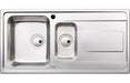 Abode Ixis 1.5B & Drainer Inset Sink - Stainless Steel