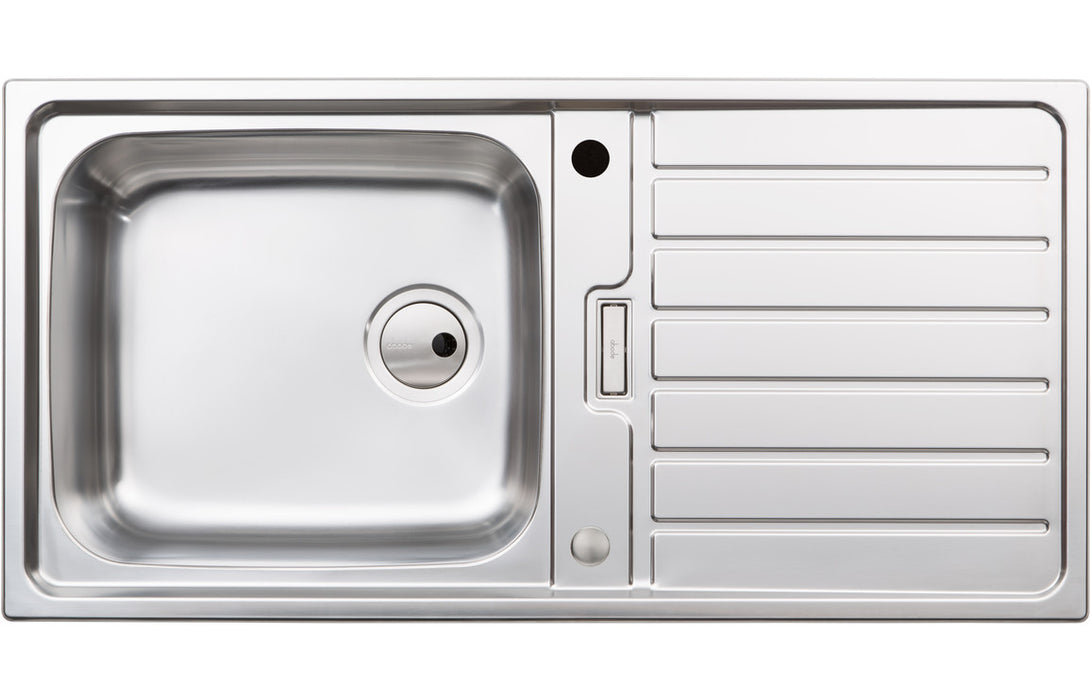 Abode Neron 1B & Drainer Inset Sink - Stainless Steel
