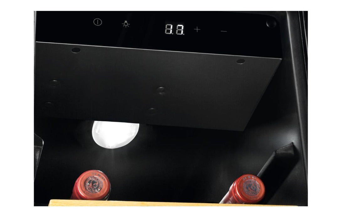 AEG AWS4020B5B B/U 30cm Wine Cabinet - Black Glass