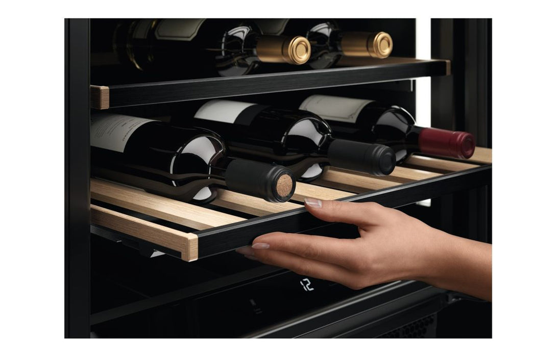 AEG AWS4052B5B B/U 60cm Wine Cabinet - Black Glass