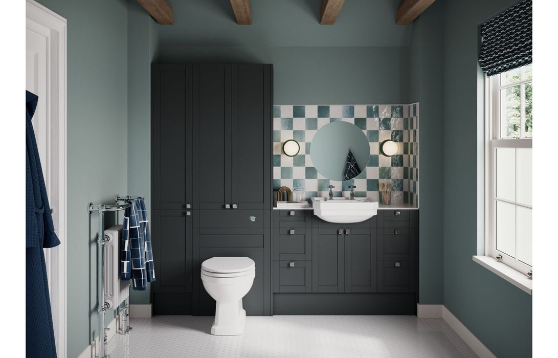 Haven Slim Depth End Panel - Matt Graphite Grey