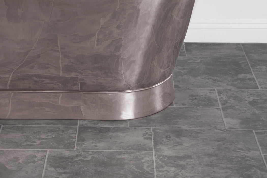Hurlingham Allingham Nickel Bath 1730x710 Freestanding Nickel Bathtub