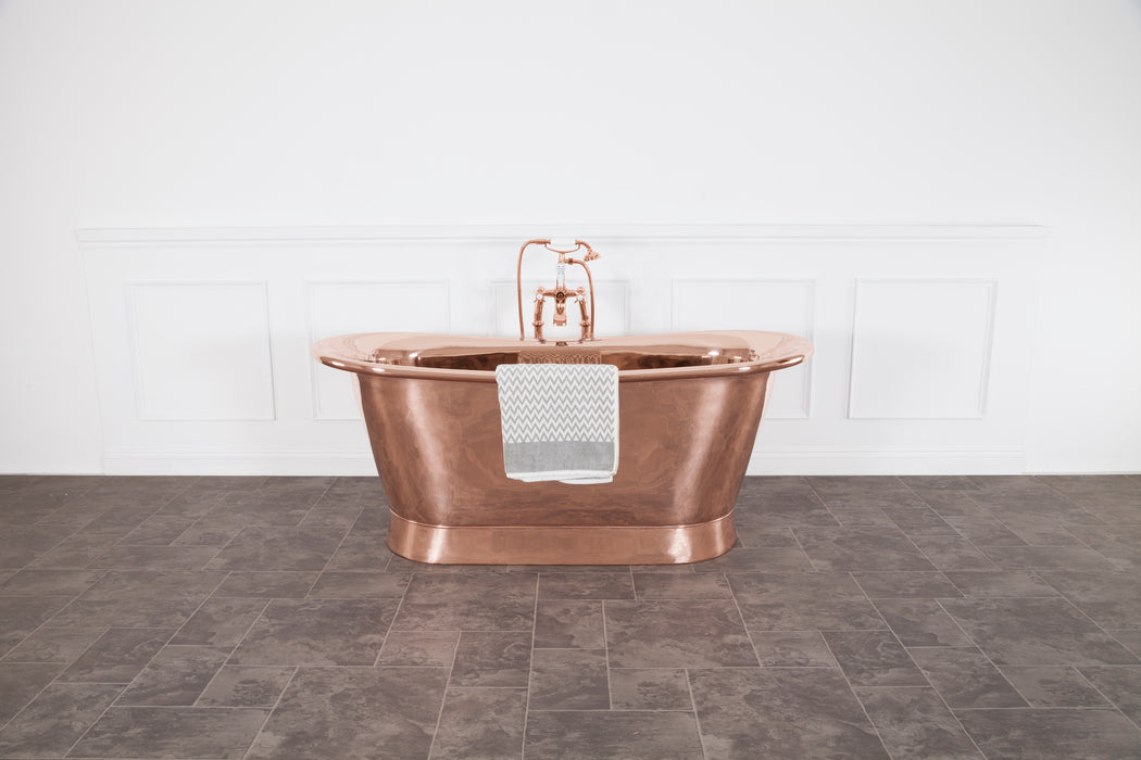 Hurlingham Alverton Copper Bath 1730x710 Freestanding Copper Bathtub