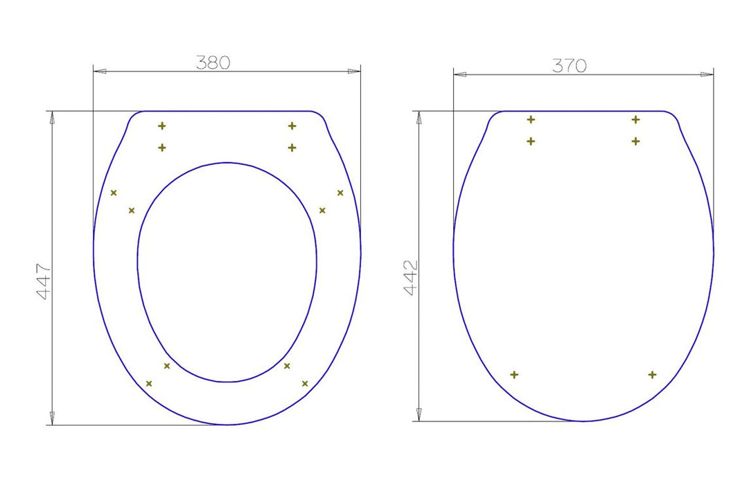 Amari Soft Close Toilet Seat - Satin White Wood Effect