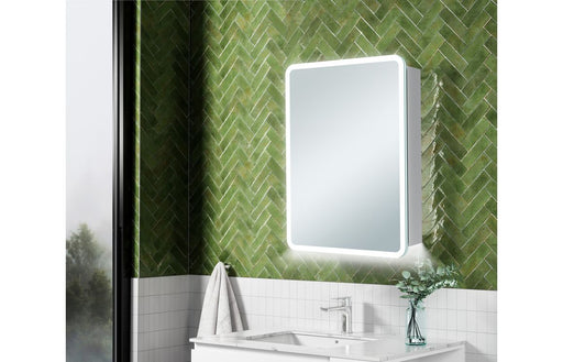 Amaya 500mm 1 Door LED Mirrored Cabinet