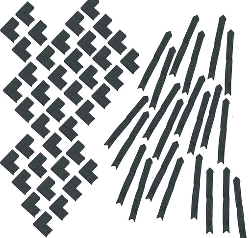 Anthracite Grey Ogee Door Architrave Fitting Kit - 60 Piece