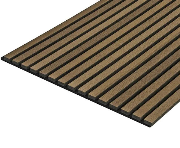 Antique Oak Cladco Internal Slatted Wall Panel Sample