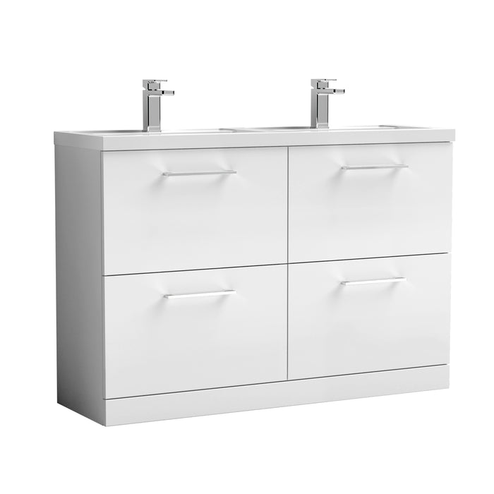 Arno 1200mm Floor Standing 4 Drawer Vanity or Double Basin 1