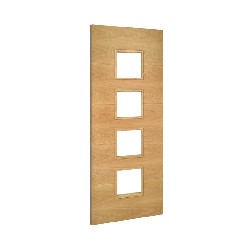 Deanta Augusta Prefinished Oak Glazed Door