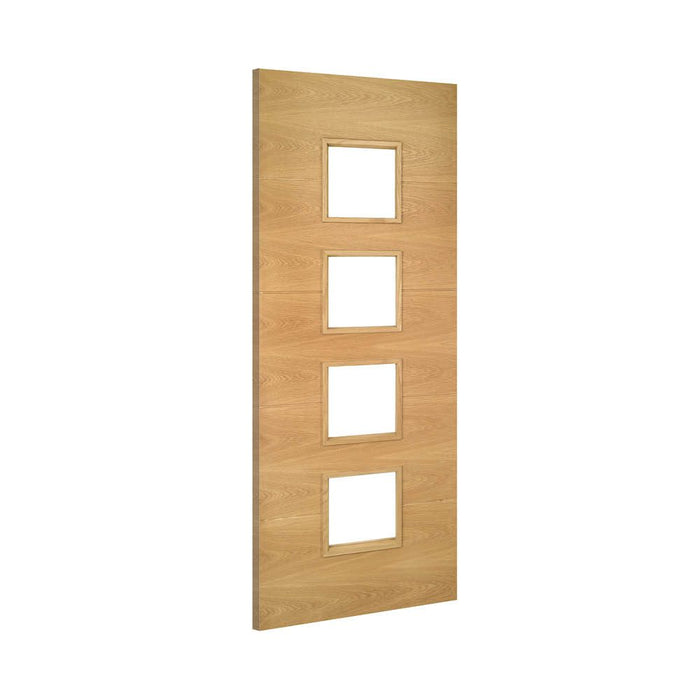 Deanta Augusta Prefinished Oak Glazed Door