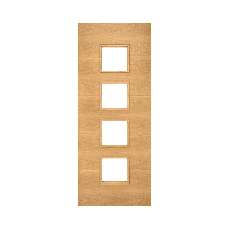 Deanta Augusta Prefinished Oak Glazed Door
