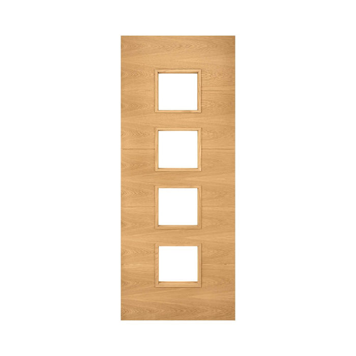 Deanta Augusta Prefinished Oak Glazed Door
