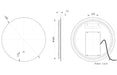 Avani 500mm Round Back-Lit LED Mirror